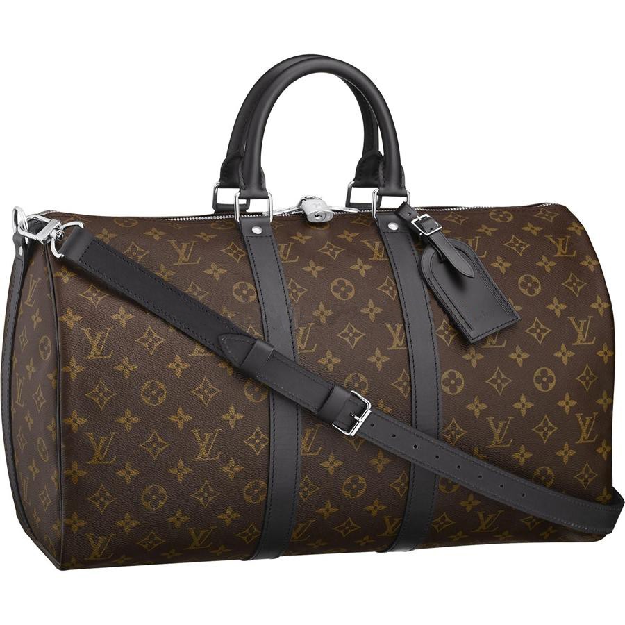 AAA Fake Louis Vuitton Keepall 45 With Shoulder Strap Monogram Macassar Canvas M56711 Online - Click Image to Close